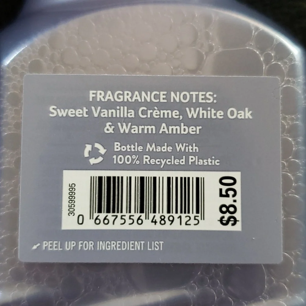 * Bath & Body Works - 3 White Barn WHITE OAK & VANILLA Gentle Foaming Hand Soap
